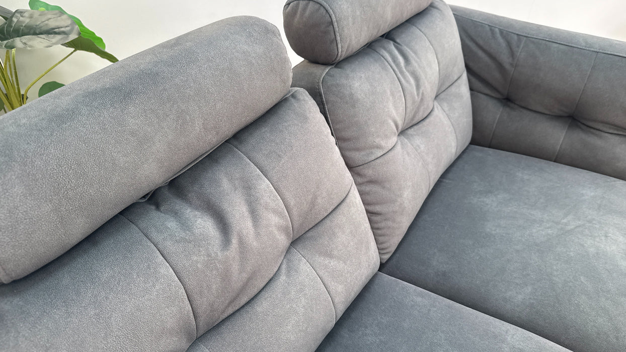 Sofology The Muse 2 Seater Fabric Recliner Sofa in Lifestyle Flecked Mineral Green