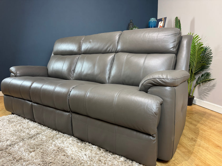 Gracie 3 Seater Leather Trusty Sheen Storm (WA2)