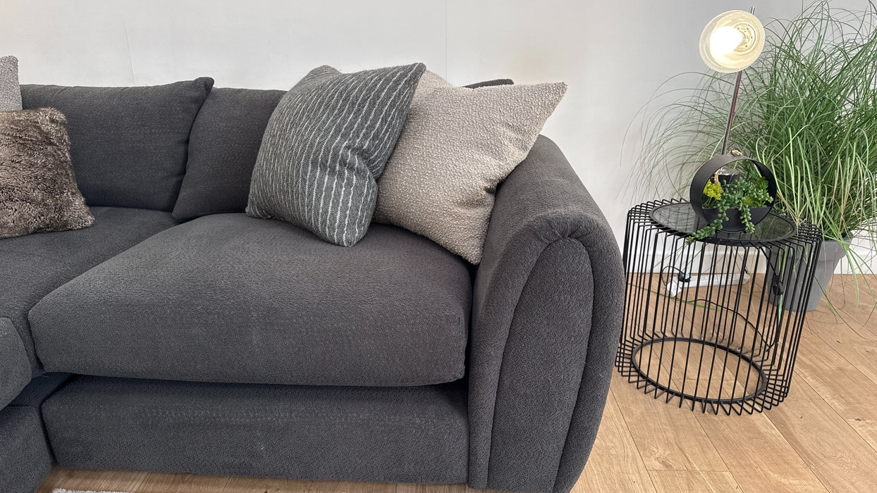 Sofology Marble Arch Fabric 3 Corner 1 in Camden Plain Smoke Mix