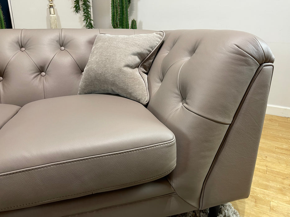 Bridgerton 2 Seater Leather Taupe / Grey Mix (WA2)