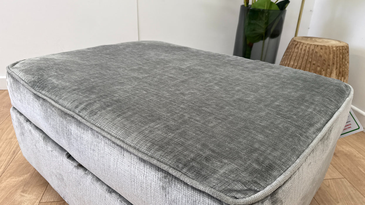 DFS Harlech Large Storage Footstool in Grey