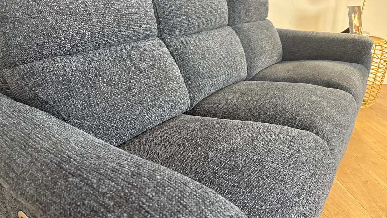 Sofology The Ripley 3 Seater Recliner Sofa in Woven Textured Fabric Mocha