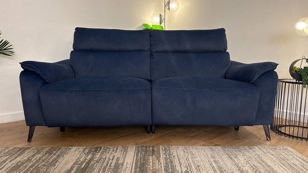 Sofology The Arlo Fabric 2.5 Seater Power Recliner in Lifestyle Flecked Navy