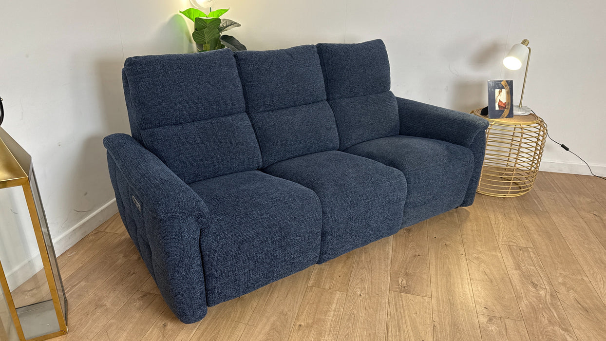 Sofology The Ripley 3 Seater Recliner Sofa in Woven Textured Fabric Mocha