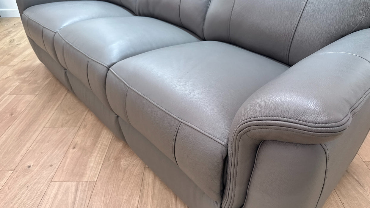 Sofology Bradie Leather 3 Seater in Trusty Embossed Elephant