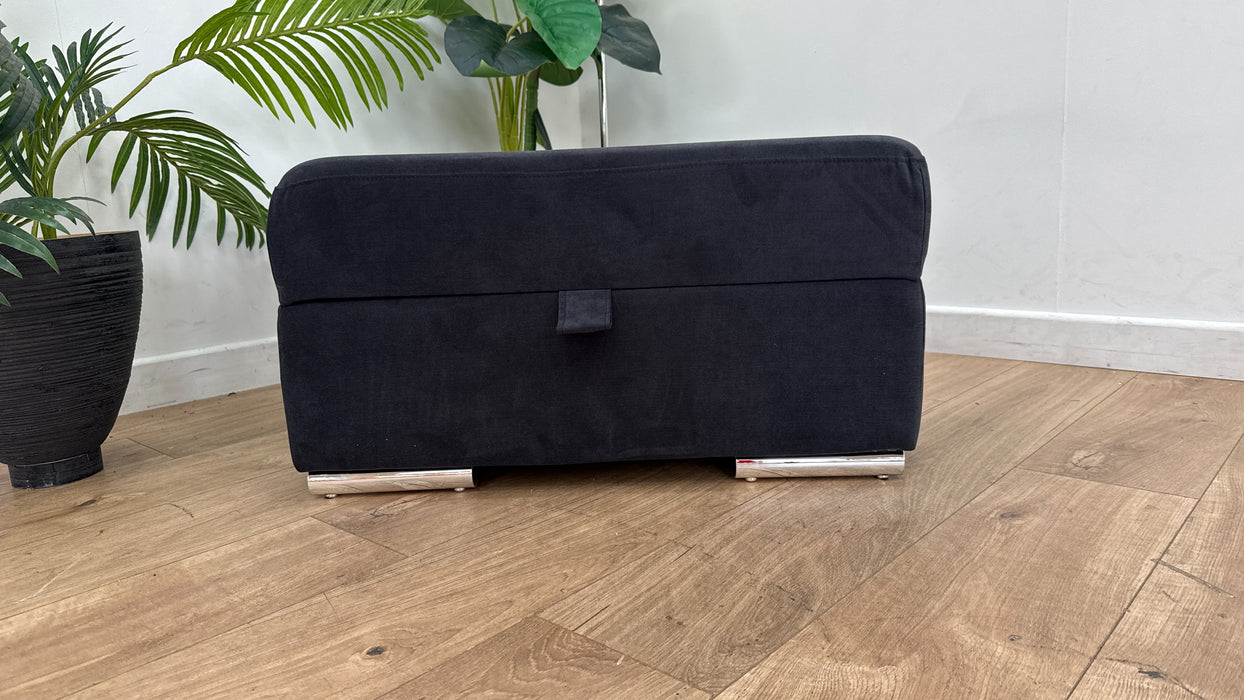 DFS Freya Storage Footstool in Black