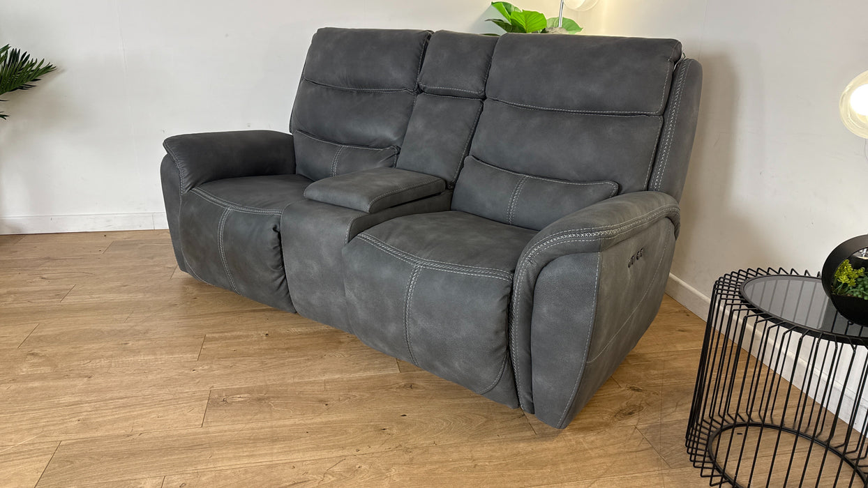 DFS Ledger 2 Seater Reclining Sofa in Grey