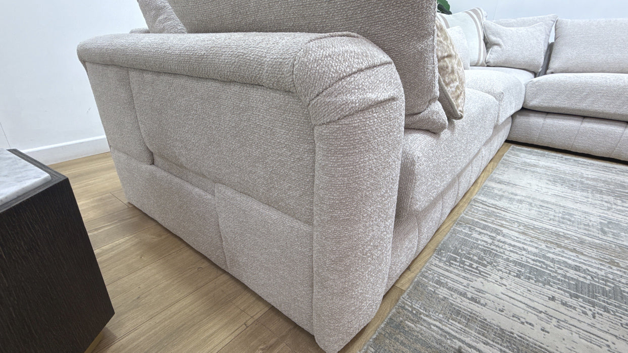 Sofology Westwood Fabric 3 Corner 1 Chaise No Trim in Soft Boucle Blush Mix