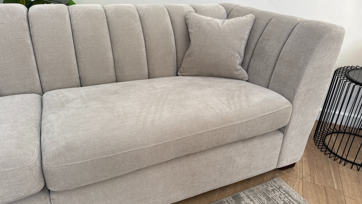 Sofology The Downtown 4 Seater Fabric Sofa in Soft Chenille Linen