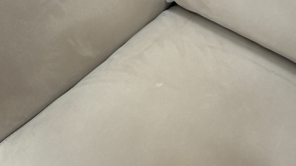 Sofology Marvella Fabric Swivel Chair in Lifestyle Nubuck Feel Stone