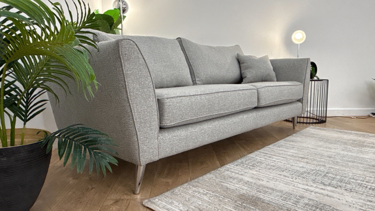 Sofology The Keswick 4 Seater Fabric Sofa in Bentley Silver