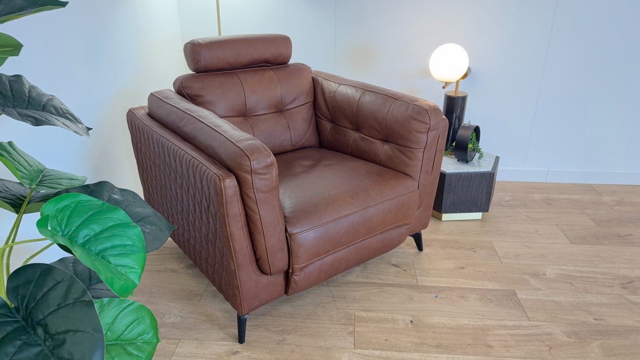 Muse Chair - Leather Power Reclining Sofa - Espresso