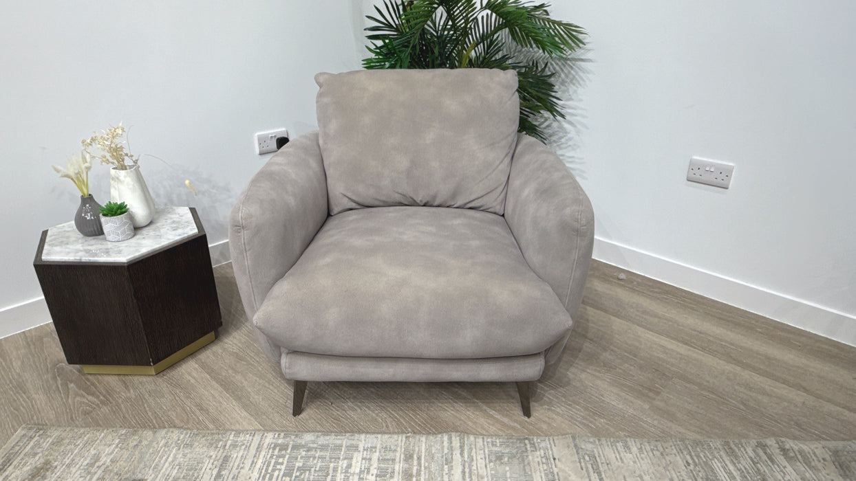 Sofology Adler Fabric Chair in Lifestyle Mottled Marble