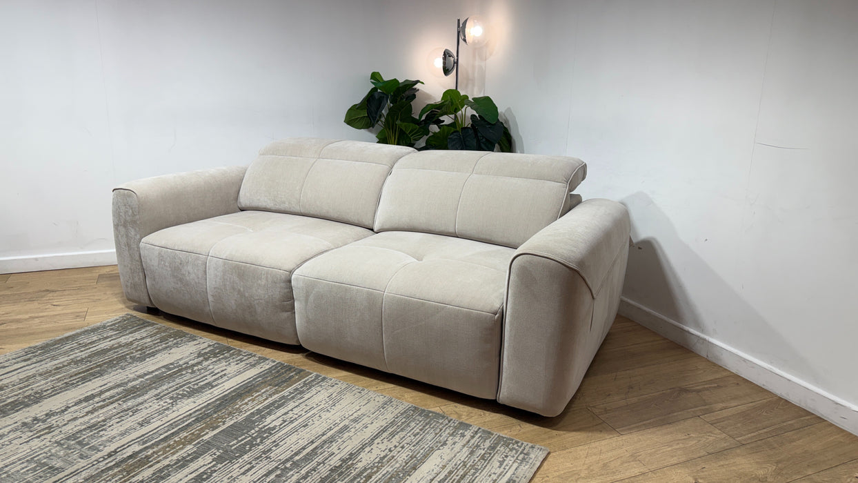 Sofology Riviera Fabric 3 Seater Motion Chaise in Relaxed Chenille Cotton