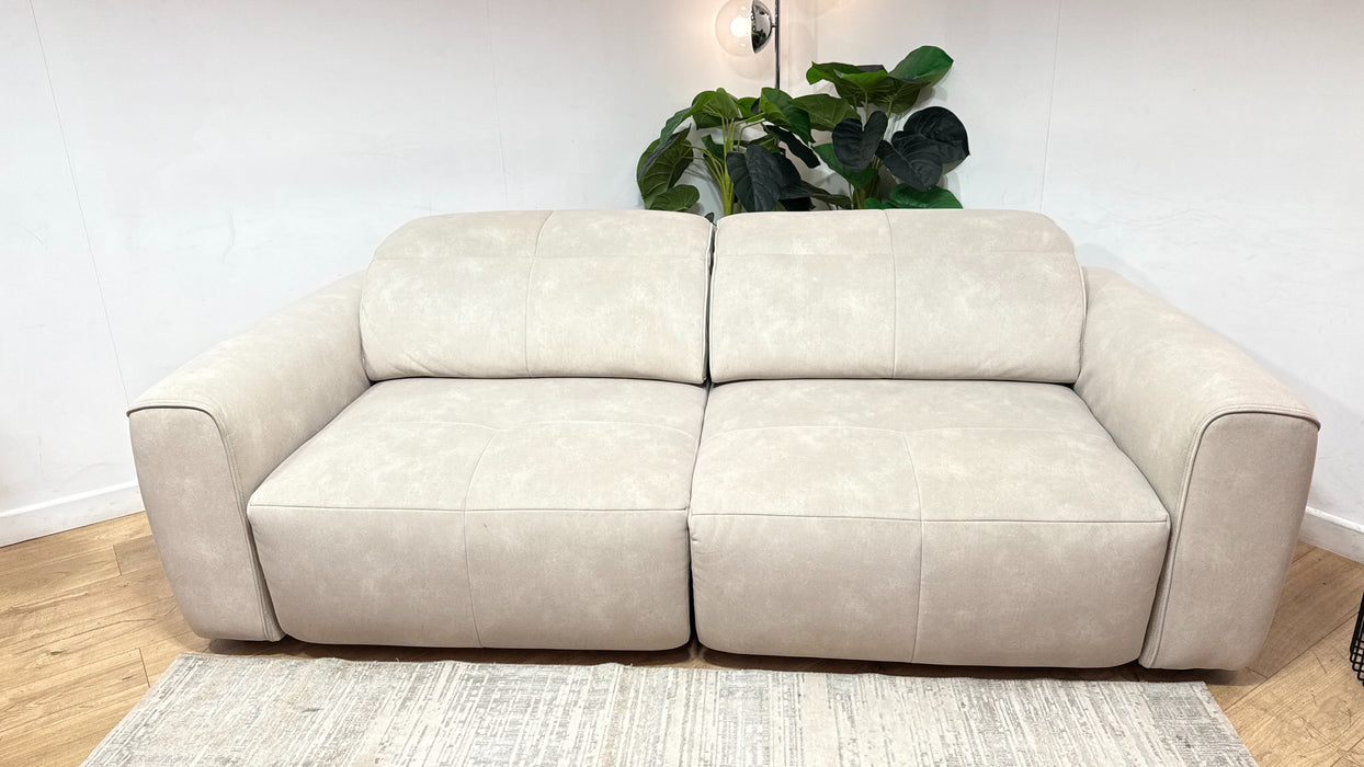 Sofology Riviera Fabric 3 Seater Motion Chaise in Lifestyle Flecked Ivory