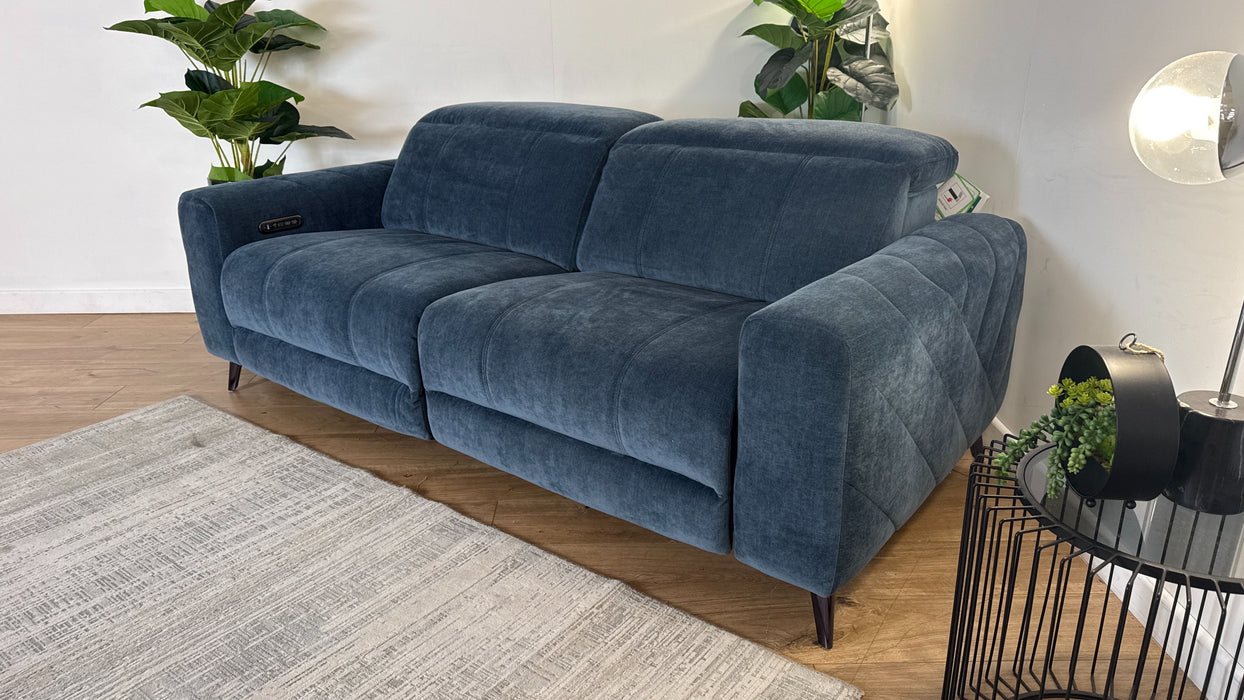 Sofology Allure Fabric Recliner 2.5 in Denim