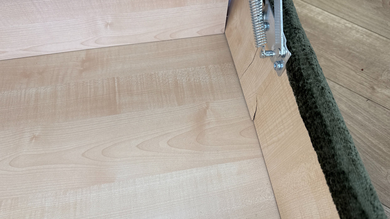 DFS Dunstable Storage Footstool in Green