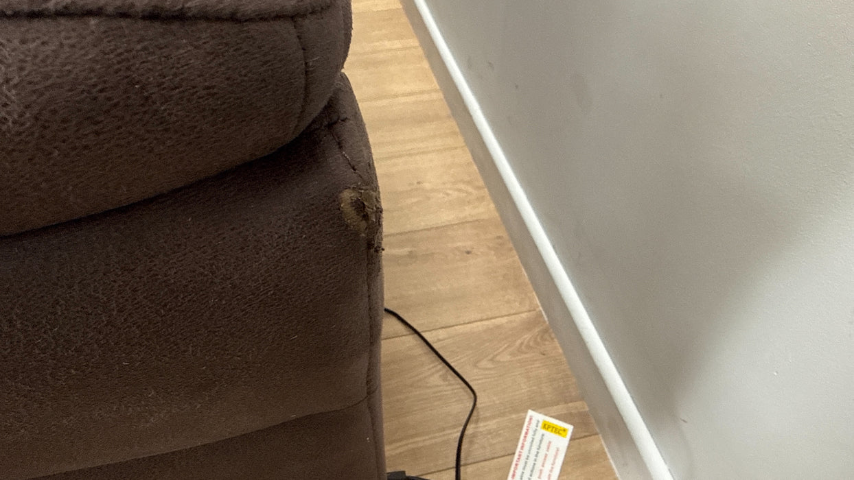 Sofology The Missouri 1 Corner 3 Fabric Recliner Sofa in Lifestyle Embossed Cappuccino