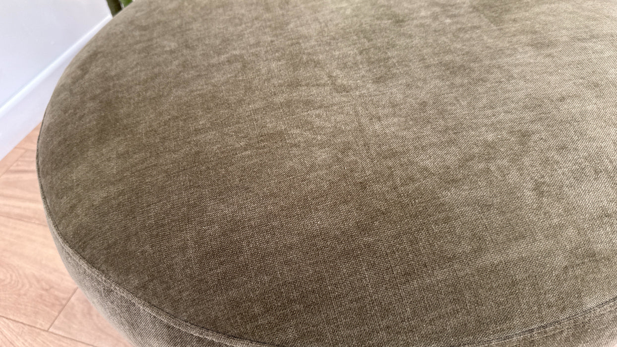 Nobu Storage Fabric Footstool in Olive