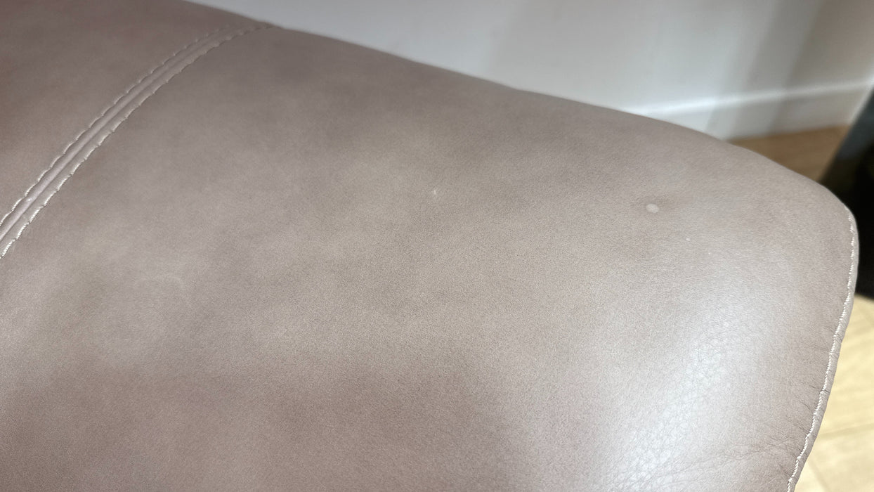 Sofology Santina Leather Chair in Relaxed Soft Stone