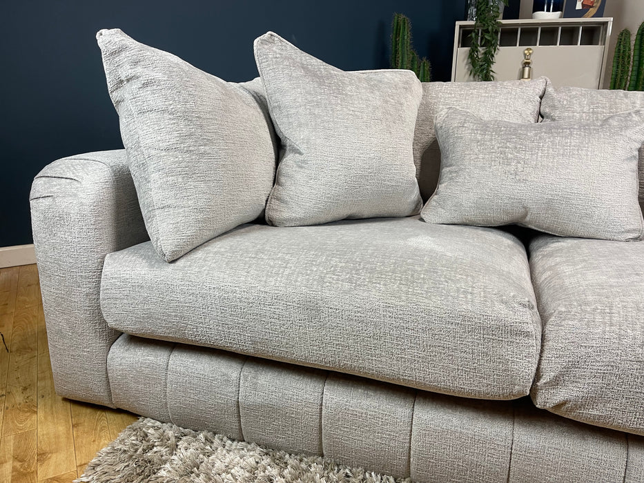 Westwood Fabric 3 Seater - Teddy Chenille silver ( WA2 )