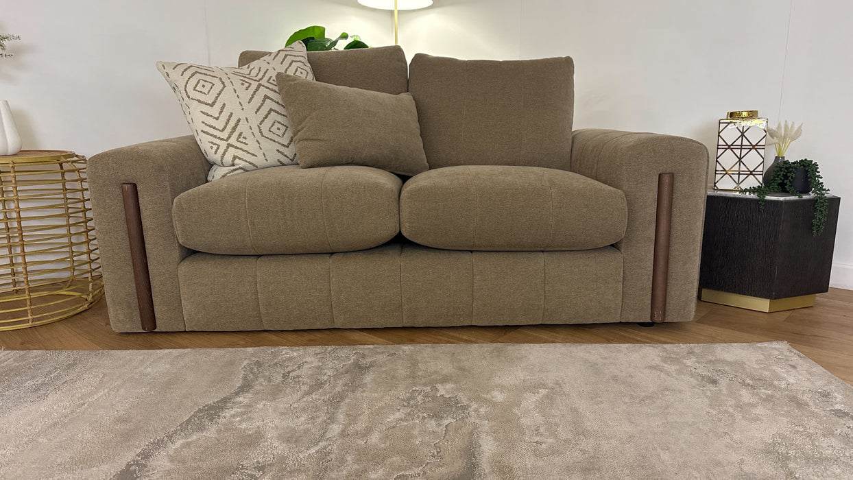 Sofology Soho Fabric 2 Seater in Micro Boucle Mink/Natural