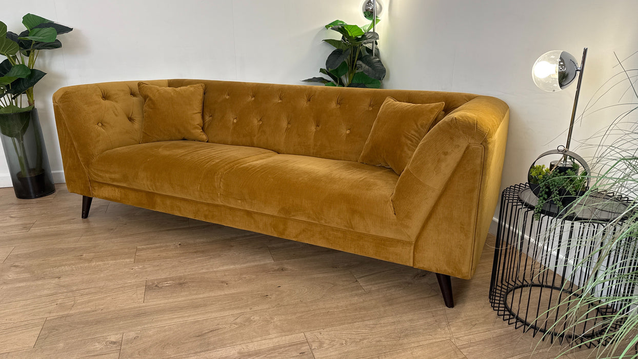 Sofology Bridgerton Fabric 4 Seater in Vader Nugget Gold