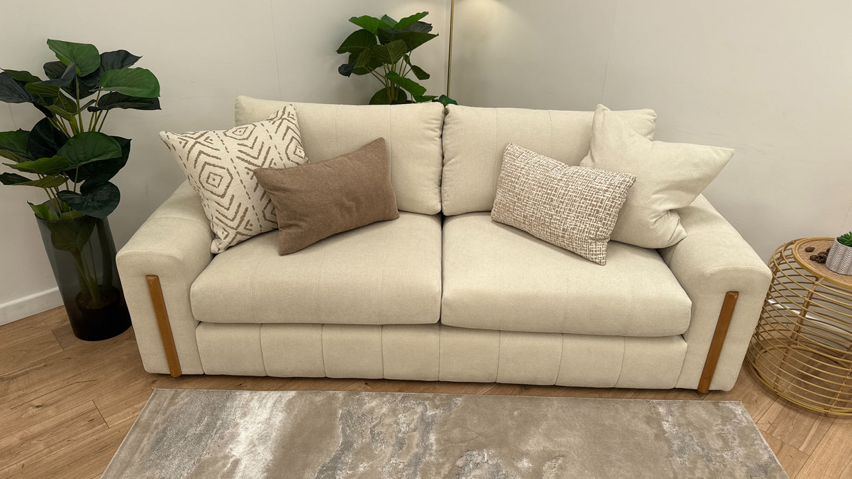 Sofology Soho Fabric 4 Seater Sofa in Boucle Natural