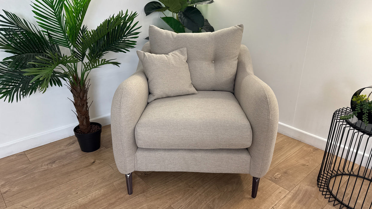 Sofology Ambleside Fabric Chair in Bentley Taupe