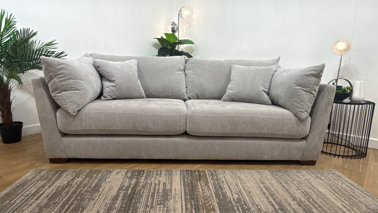 Sofology Tallulah Fabric 3 Seater in Soft Chenille Silver