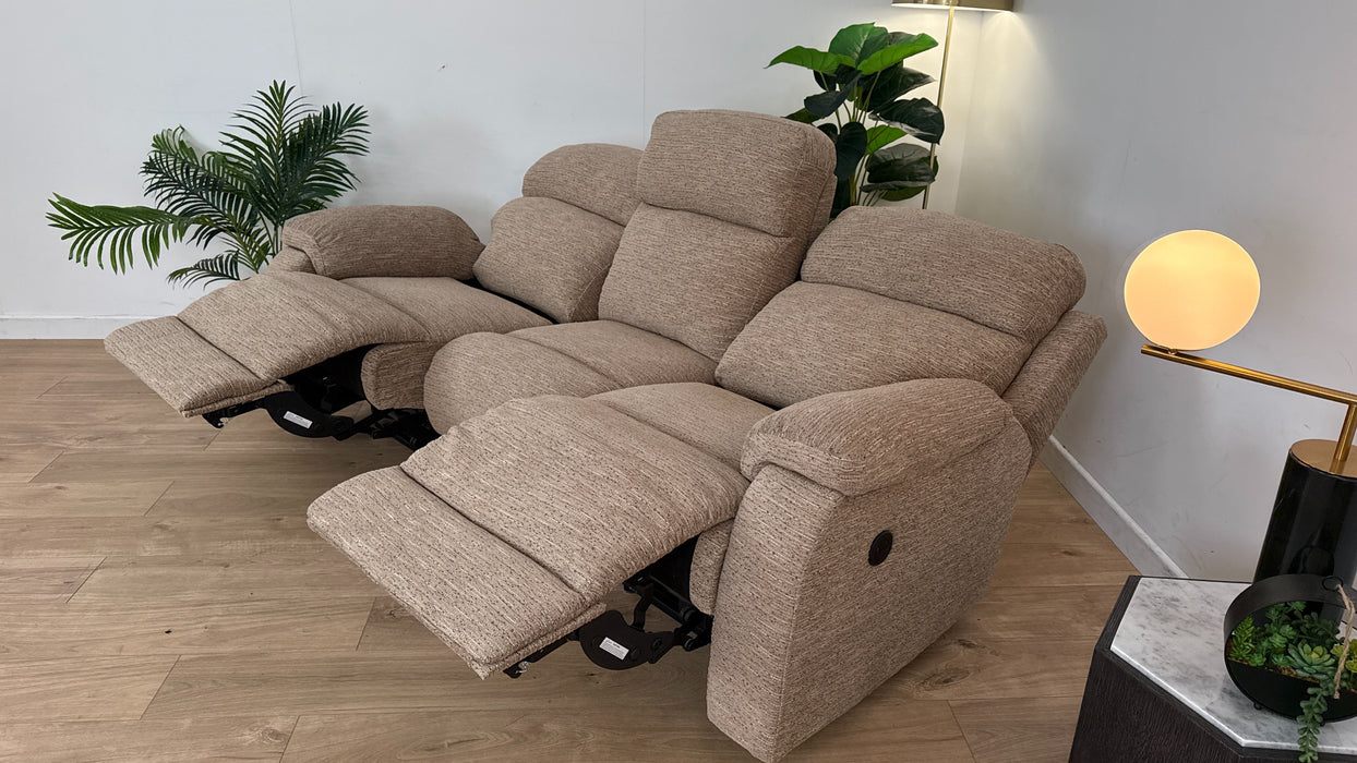 Newbury 3 Seater Fabric Power Recliner