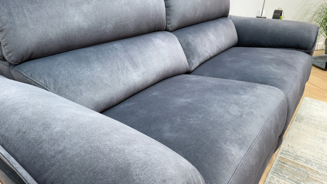 Sofology Hugo Fabric 2.5 Seater Power Recliner/Headrest in Lifestyle Flecked Charcoal