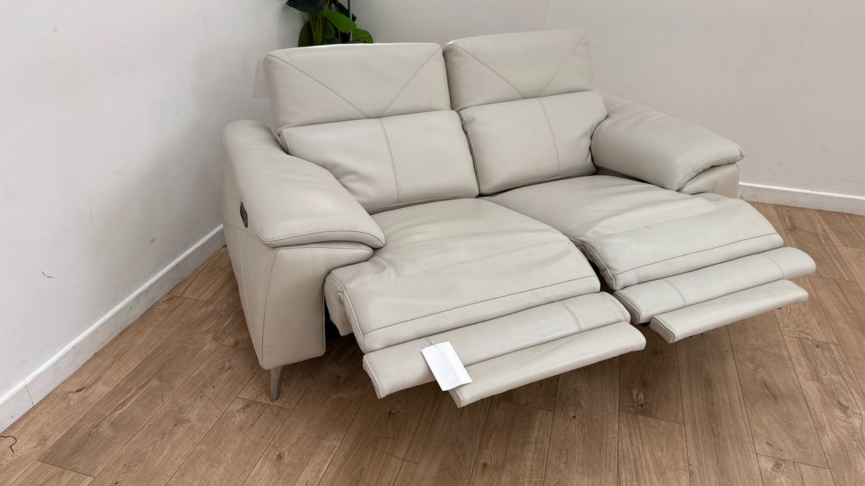 DFS Caldo 2 Seater Sofa Recliner In New Club Fossil