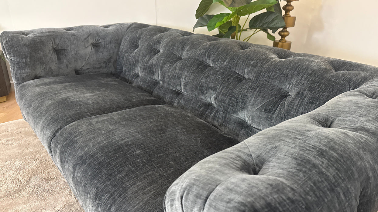 Sofology Kensington Fabric 3 Seater in Charcoal All Over