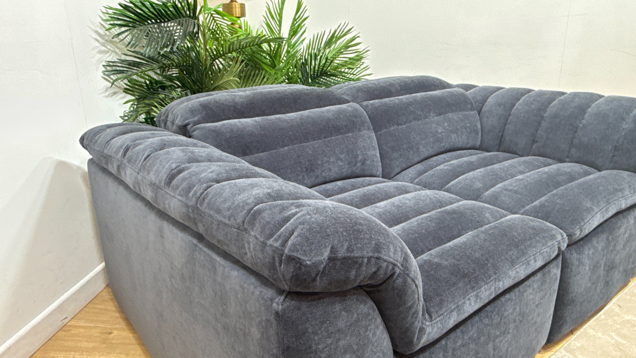 Sofology Olson Fabric 2 Seater in Relaxed Chenille Ink