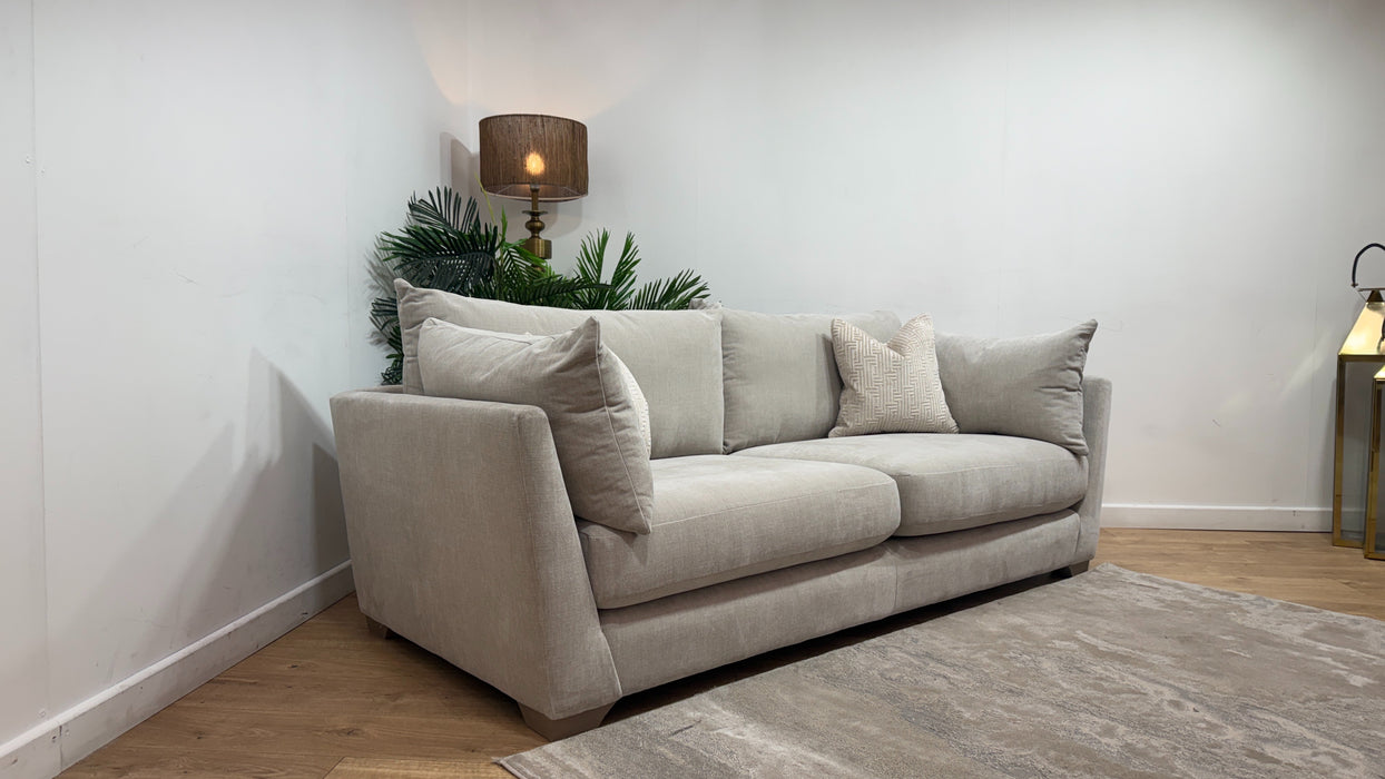 Sofology Tallulah Fabric 3 Seater in Soft Chenille Linen Mix