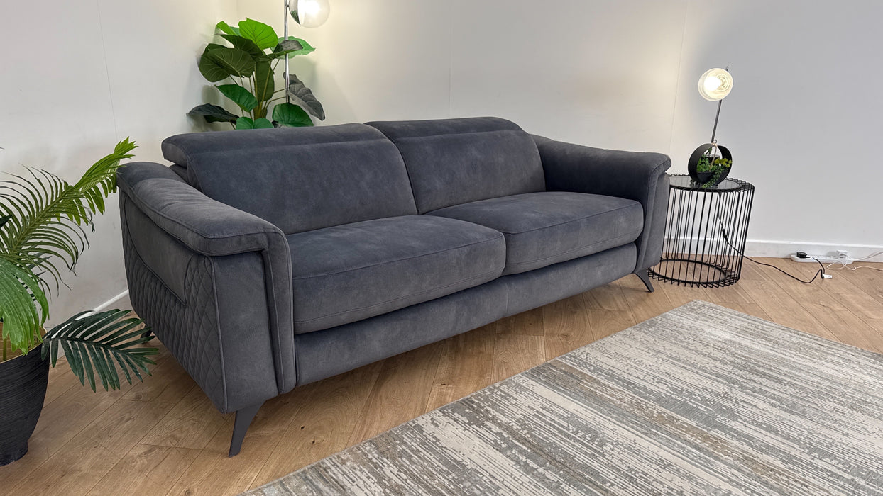 Sofology Ezra Fabric 3 Seater in Lifestyle Flecked Charcoal