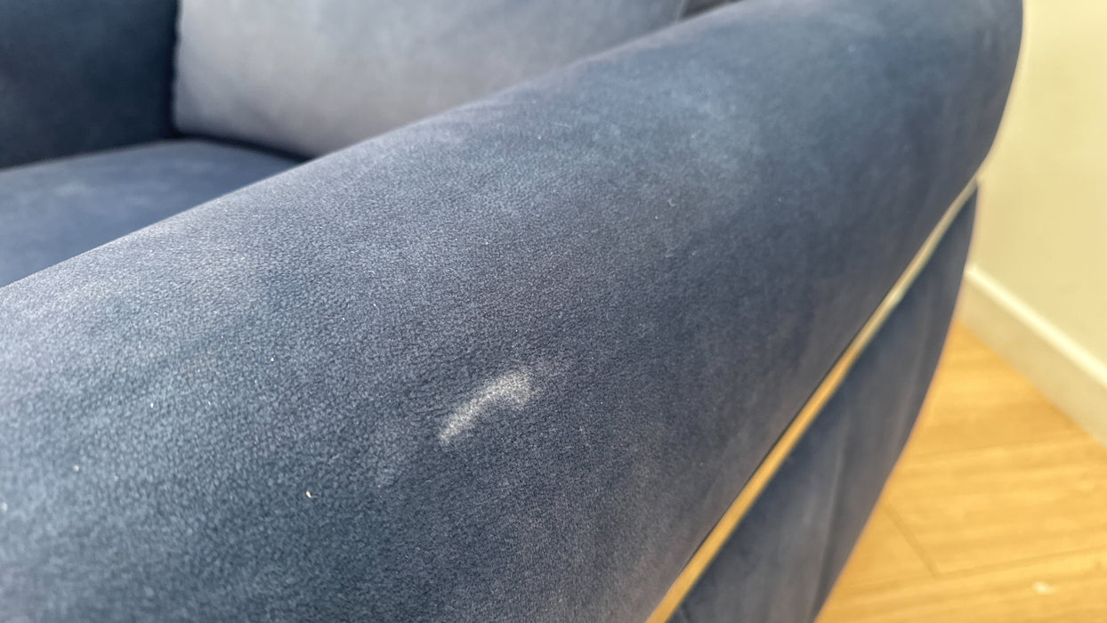 Sofology The Ravello Reclining Chair in Flecked Fabric Navy