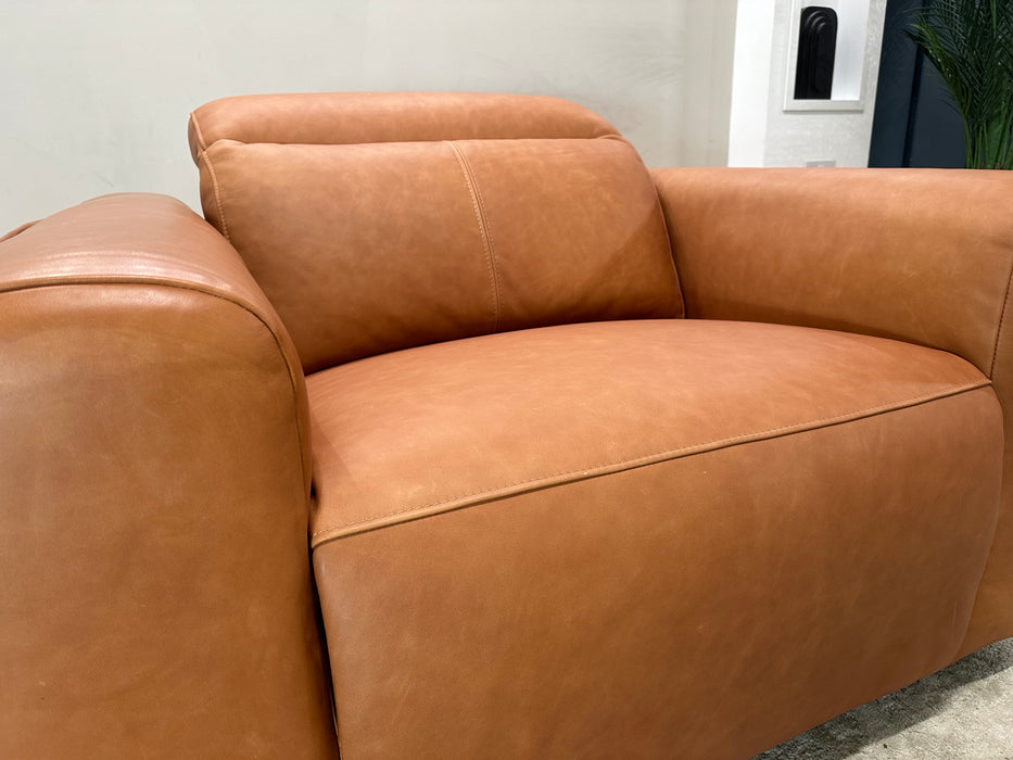 Bohemia 1.5 Seat - Leather Pow Rec Sofa - Tan