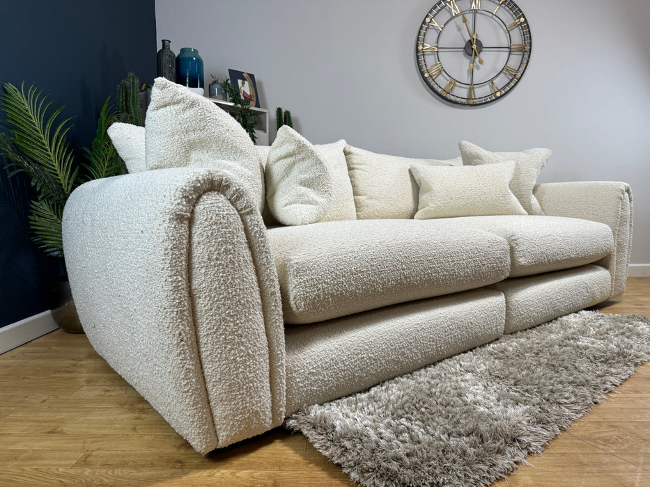 Marble Arch 4 Seater Split Sofa Cologne Ivory Fabric (WA2)
