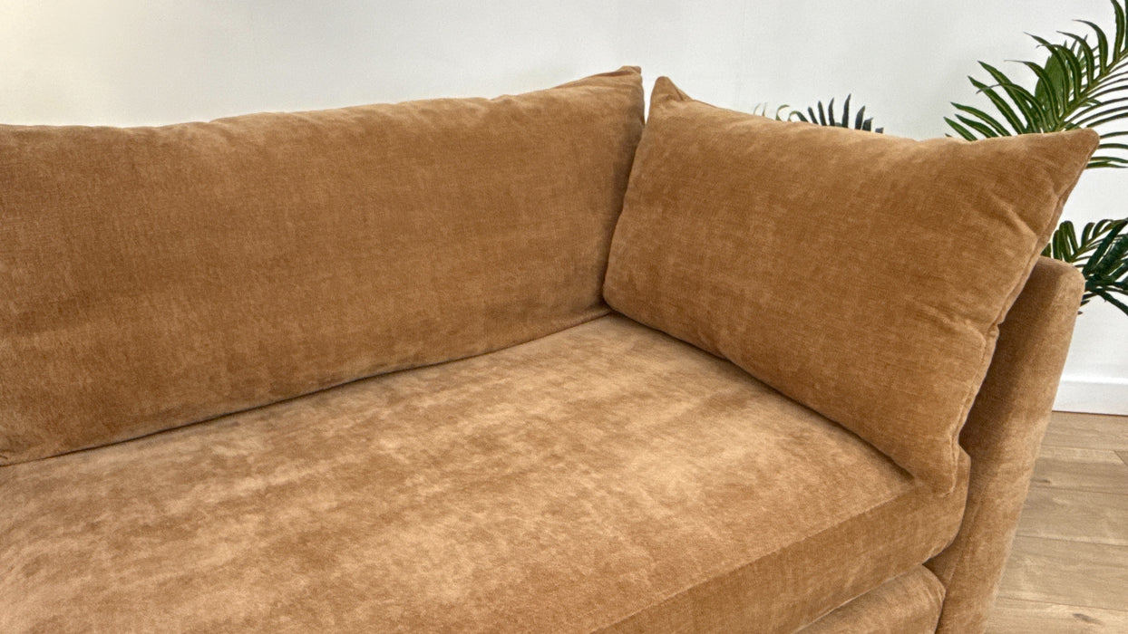 Sofology Tallulah Fabric 4 Seater Split in Soft Chenille Almond