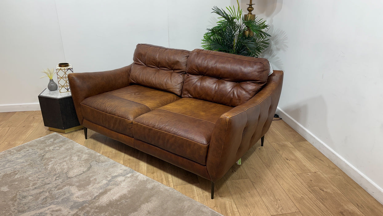 Sofology Cordelia Leather 2 Seater in Virginia Whiskey