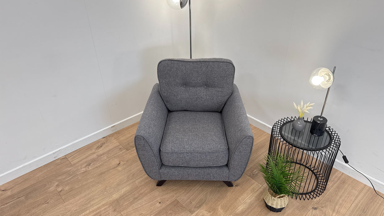 Zinc  Fabric Standard Chair - Grey