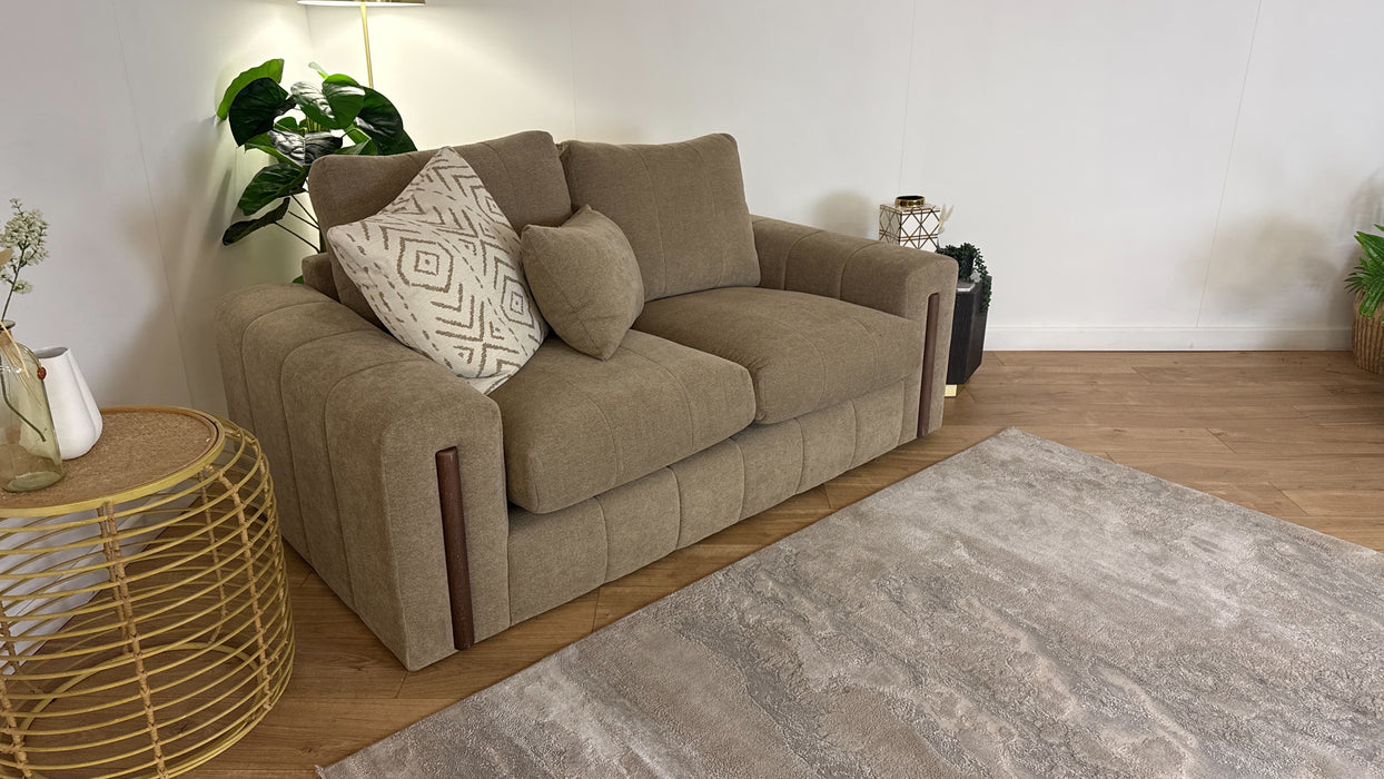Sofology Soho Fabric 2 Seater in Micro Boucle Mink/Natural