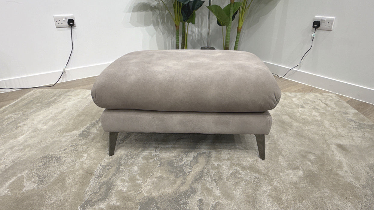 Sofology Adler Fabric Designer Footstool in Lifestyle Mottled Marble