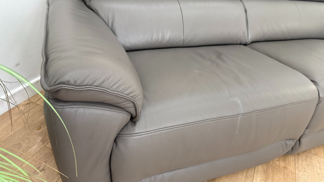 Sofology Hugo Leather 2.5 Seater in Elephant