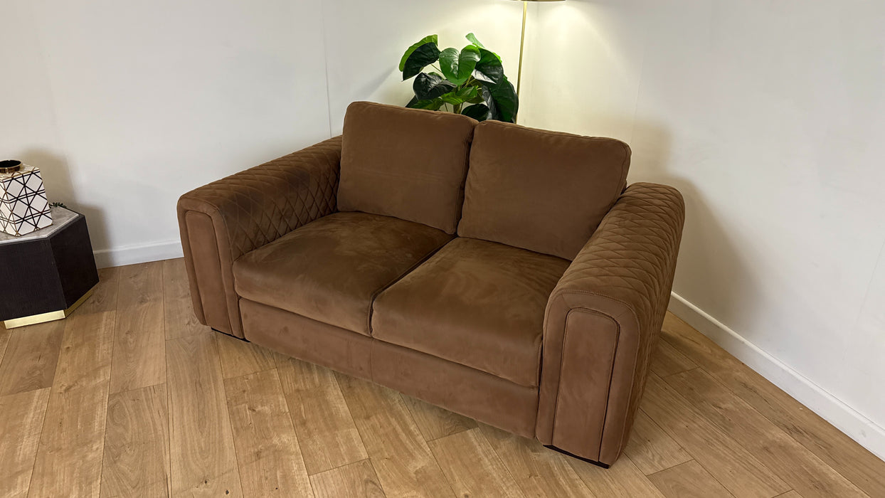Sofology The Firenze Fabric 2 Seater in Lifestyle Nubuck Feel Pecan