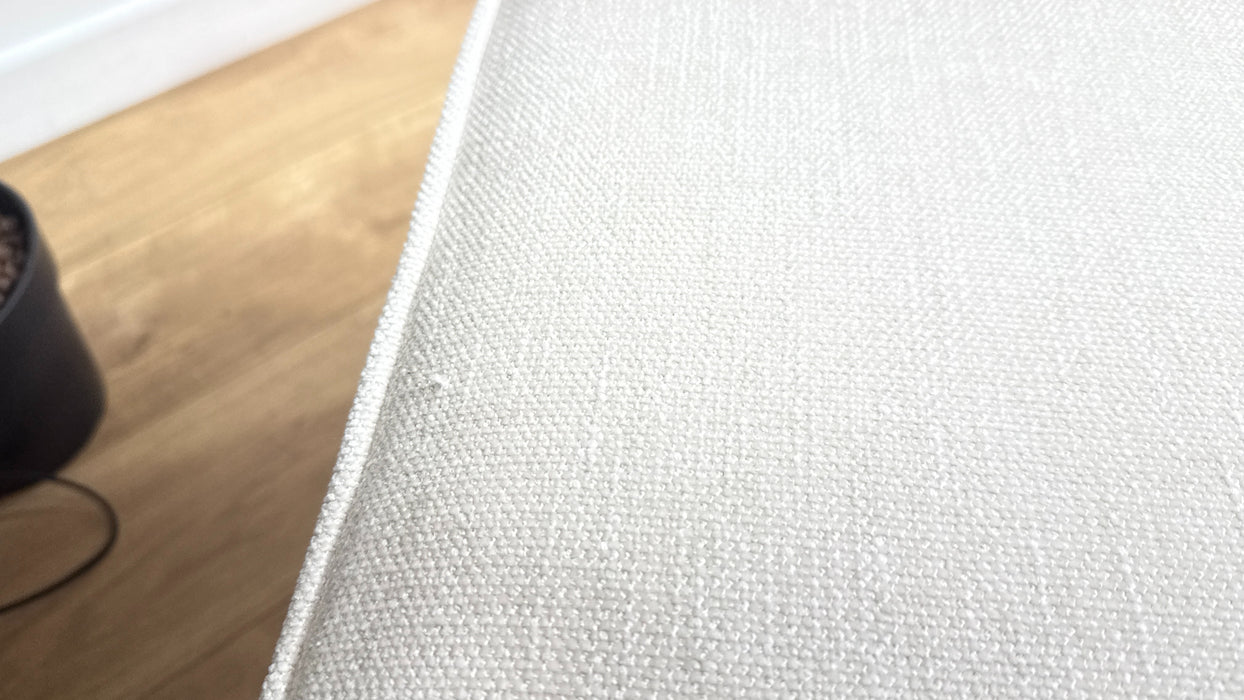 Sofology Mayfair Fabric Storage Footstool in Linen Look Chenille Mist