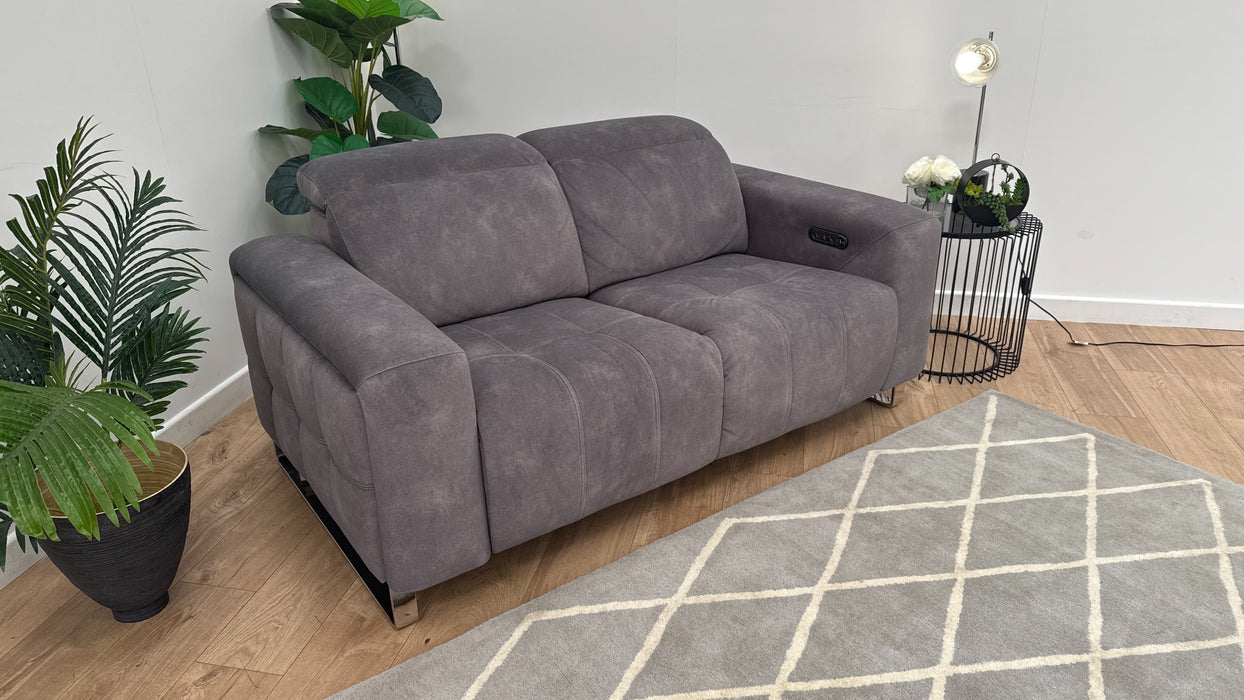 Marvella 2 Seater Sofa - Fabric Recliner - Lifestyle Flecked Mocha