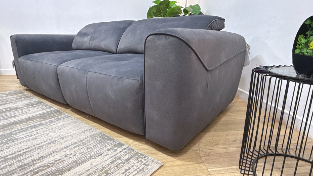 Sofology Riviera Fabric 3 Seater Motion Chaise in Lifestyle Flecked Charcoal